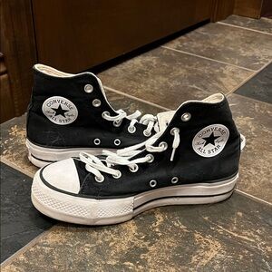 Converse Black and White High-Top Sneakers